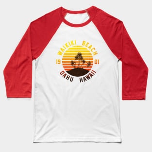 Waikiki Beach Baseball T-Shirt